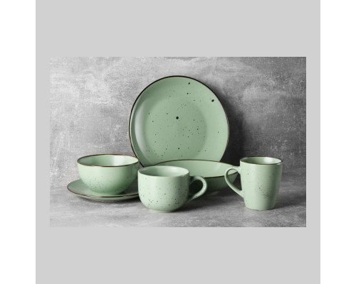 Тарілка обідня Ardesto Bagheria 26см "Pastel green" кераміка AR2926GGC