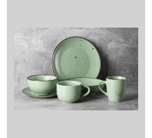 Тарілка супова Ardesto Bagheria 20см "Pastel green" кераміка AR2920GGC