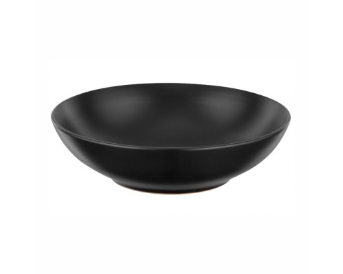 Тарілка супова "Ardesto Molize" 20см чорна кераміка AR2920MB