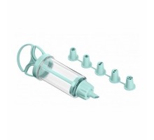 Шприц кондитерський з насадками тіффані голубий Ardesto Tasty baking AR2306TP
