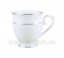 Кухоль круглий фарфоровий білий 340мл "Снігова Королева" CS557611-A