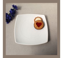 Тарілка фарфорова мілка кругла 20,5см "Снігова Королева" S228821-А