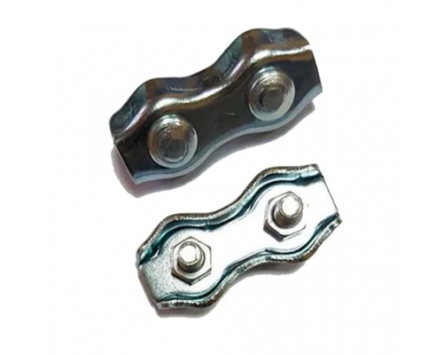 Зажим для троса подвійний, БЦ, 4 мм