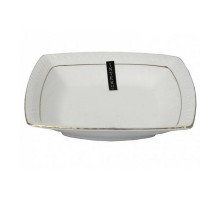 Тарілка біла глибока квадратна 19см "Снігова Королева" S223719-А