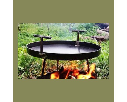 Сковорода з диска 41см на ніжках з кришкою 1255