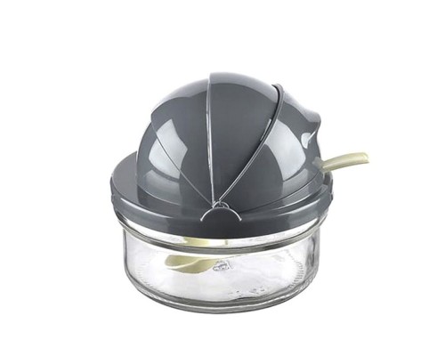 Цукорниця скло, з ложкою 415мл КС-302