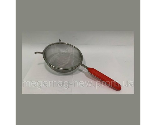 Сито нержавіюче 180мм червона ручка Empire 1541
