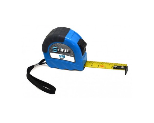 Рулетка 5м*25мм S-LINE з фіксатором 15-115