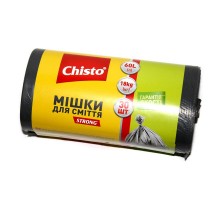 Пакети для сміття Chisto мішки 60л 30шт strong