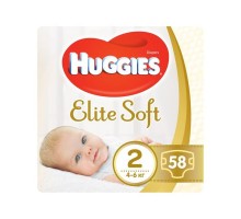 Підгузники дитячі Huggies Elite Soft 2 (4-6кг) 50шт.