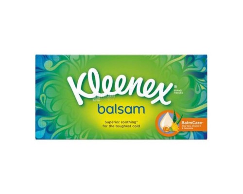 Серветки в боксі Kleenex 72 Balsam