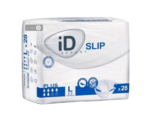 Підгузники для дорослих iD SLIP Plus L 30 шт. 7%
