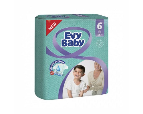 Підгузники дитячі Evy Baby Elastic Twin 6 (16+кг) 36шт XL Підгузники дитячі Evy Baby Elastic Twin 6 (16+кг) 36шт XL