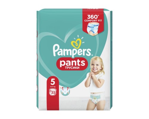 Дитячі одноразові підгузники-трусики PAMPERS Pants Junior (12-17кг) середня 22 Дитячі одноразові підгузники-трусики PAMPERS Pants Junior (12-17кг) середня 22