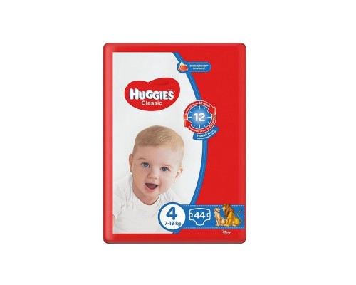 Підгузники дитячі Huggies Classic 4 (7-18кг) 44 шт. Підгузники дитячі Huggies Classic 4 (7-18кг) 44 шт.