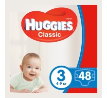 Підгузники дитячі Huggies Classic 3 (4-9кг) 48шт.