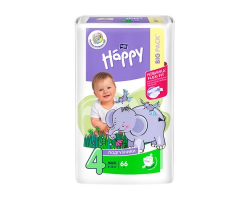 Підгузки дитячі BELLA BABY 8-18кг 66шт