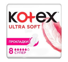 Прокладки Kotex Ultra Soft Super 8шт.