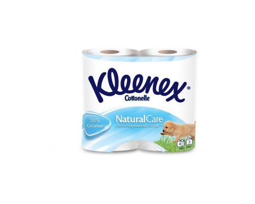 Туалетний папір Kleenex 3-х шар.3+1рул. Natural