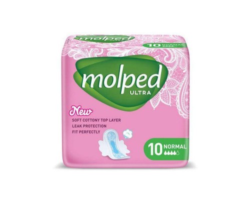 Гігієнічні прокладки MOLPED Ultra normal 4 каплі 10 шт. Гігієнічні прокладки MOLPED Ultra normal 4 каплі 10 шт.