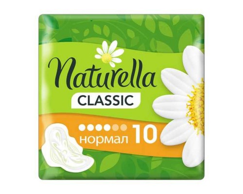 Прокладки з крильцями NATURELLA Classic Camomile Normal Single 10шт Прокладки з крильцями NATURELLA Classic Camomile Normal Single 10шт