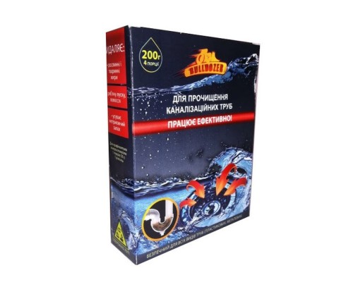 Засіб для прочищення каналізац.труб Бульдозер 200 гр.