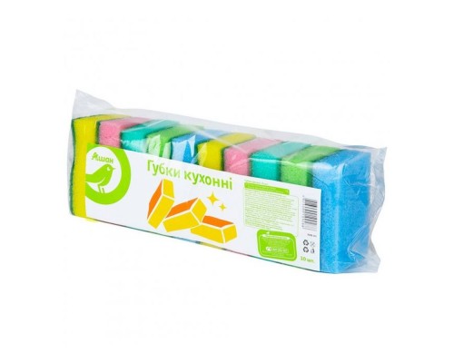 Губки кухонні 10шт АК  52506
