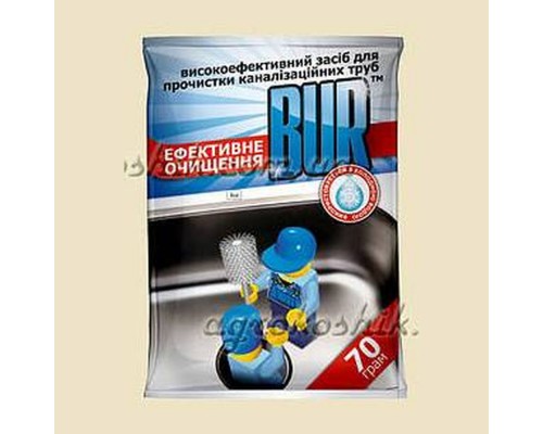 Засіб для прочищення каналізац.труб БУР 250 г.