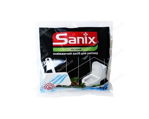 Освіжаючий засіб для унітазів Sanix  35г запаска Лісовий