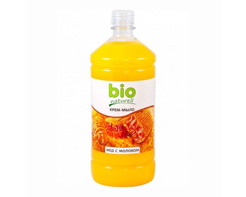 Крем-мило рідке Bio Naturell 1л Мед з молоком Крем-мило рідке Bio Naturell 1л Мед з молоком