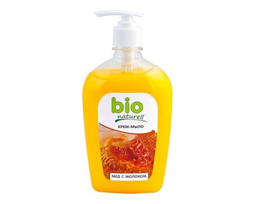 Крем-мило рідке Bio Naturell 500мл мед з молоком Крем-мило рідке Bio Naturell 500мл мед з молоком