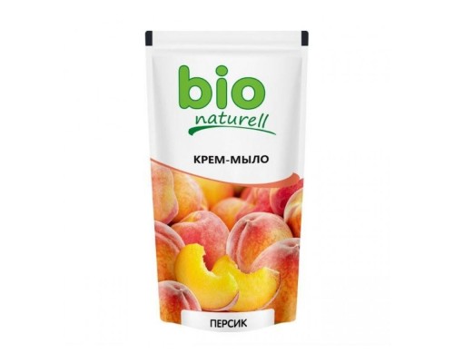Крем-мило рідке Bio Naturell дой-пак 500мл персик Крем-мило рідке Bio Naturell дой-пак 500мл персик