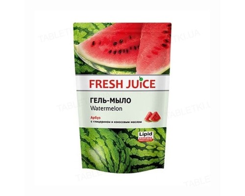 Гель-мило рідке Fresh Juice дой-пак 460мл watermelon Гель-мило рідке Fresh Juice дой-пак 460мл watermelon