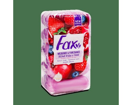 Мило FAX туалетне 5*70г Лісова ягода Мило FAX туалетне 5*70г Лісова ягода