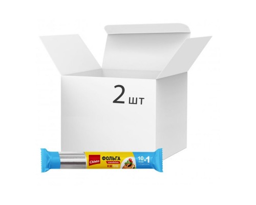 Фольга алюмінєва для харчових продуктів Chisto 10+1м