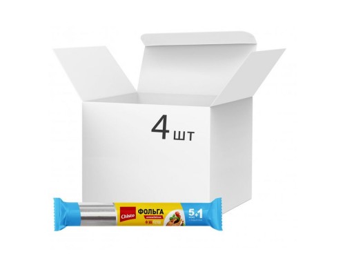 Фольга алюмінєва для харчових продуктів Chisto 5+1м