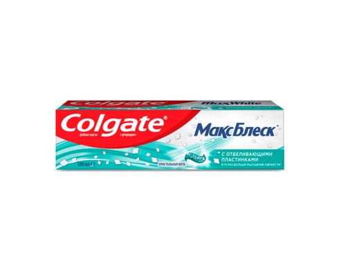 Зубна паста Colgate  100мл макс блиск крист мята