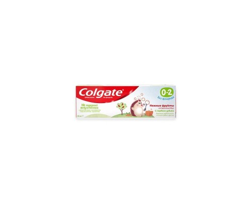 Зубна паста Colgate 40мл дитяча 0-2 без фториду