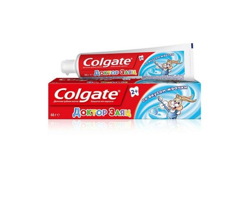 Зубна паста Colgate 50мл дитяча лікар заяць зі смаком жув гумки