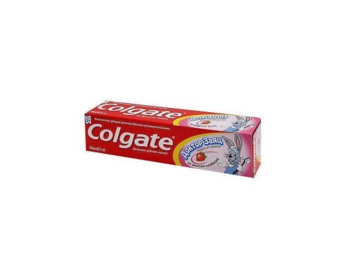 Зубна паста Colgate 50мл дитяча лікар заяць зі смаком полуниці