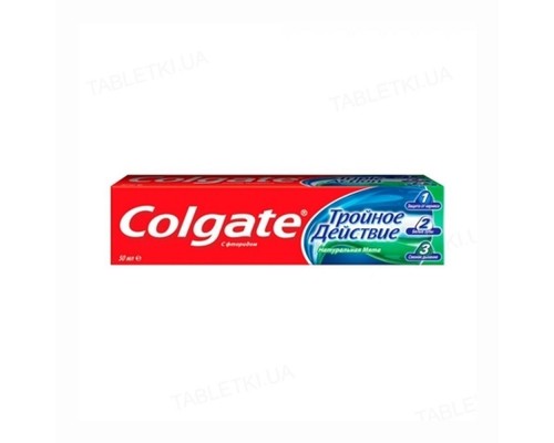 Зубна паста Colgate 50мл потрійна дія