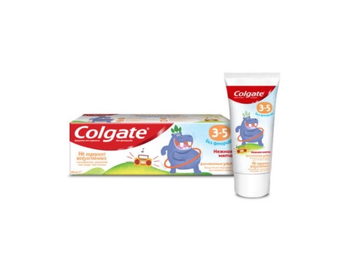 Зубна паста Colgate 60мл дитяча 3-5 без фториду