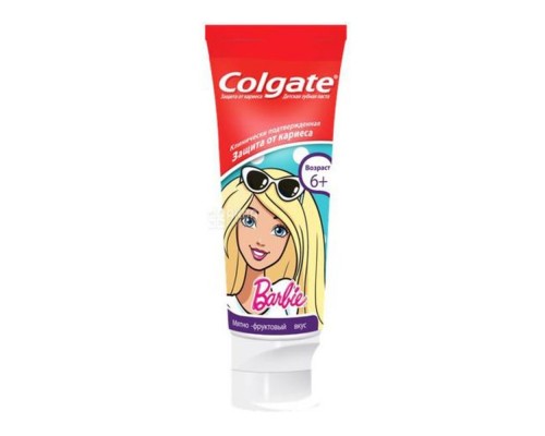 Зубна паста Colgate 75мл дитяча 6+ Барбі/Бетмен