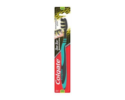 Зубна щітка Colgate Зіг заг Деревне вугілля 2+1 безкоштовно