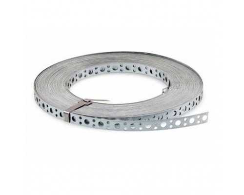 Стрічка монтажна перфорована, оцинк, 15*0,55 (10 м) за 1м