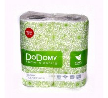Папір туалетний DoDomy Softa 2шар 4 рул біло-рожевий