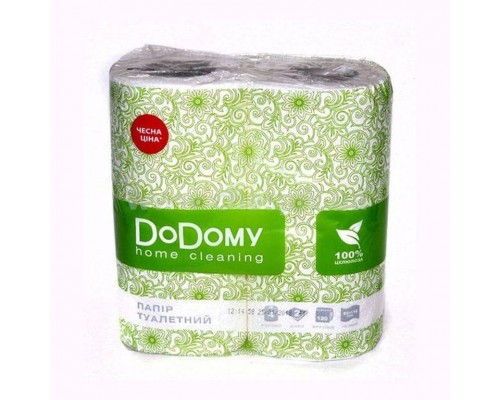 Папір туалетний DoDomy Softa 2шар 4 рул біло-рожевий Папір туалетний DoDomy Softa 2шар 4 рул біло-рожевий