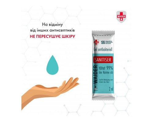 Набір Waider антибак. та антисептичний гель 2мл*80шт