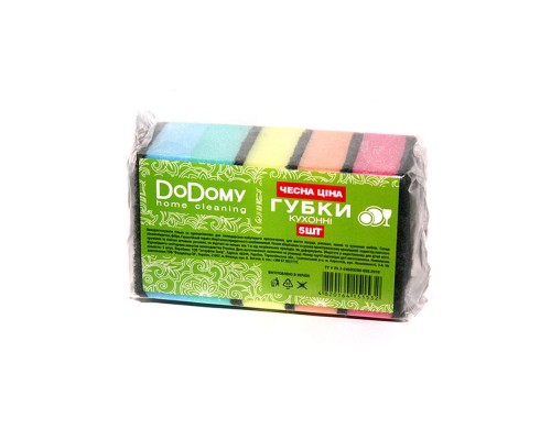 Губки кухонні DoDomy 5+1шт