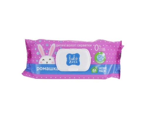 Вологі серветки Baby Zaya Ромашка, 84шт.